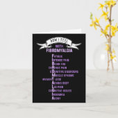 Fibromyalgie Spoonie en fibro bewustzijn Dit is M Kaart (Gele Bloem)