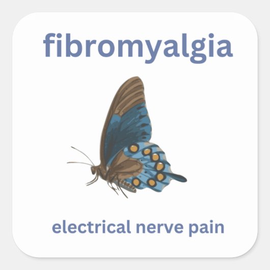 Fibromyalgie Sticker (Voorkant)