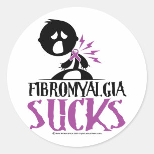 Fibromyalgie Sucks Ronde Sticker