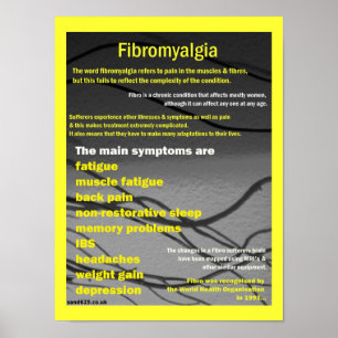 fibromyalgie symptomen poster