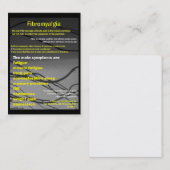 Fibromyalgie visitekaartje - bewustmakingsdag (Voorkant / Achterkant)