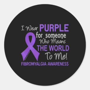 Fibromyalgie voor iemand die de wereld wil ronde sticker