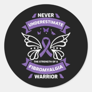 Fibromyalgie Warrior Awareness Ronde Sticker