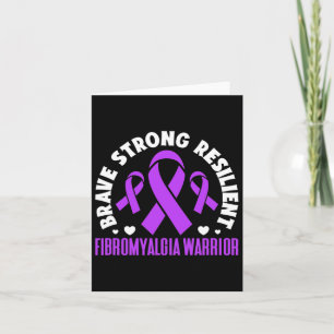 Fibromyalgie Warrior Brave Sterke Veerkrachtige Fi Kaart