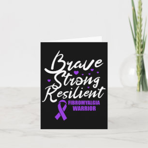 Fibromyalgie Warrior Brave Sterke Veerkrachtige Fi Kaart