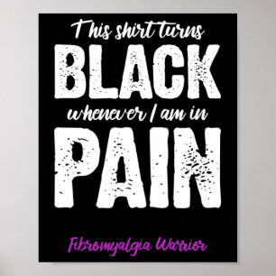 Fibromyalgie Warrior Chronische Pijn Fibro Awarene Poster