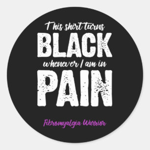 Fibromyalgie Warrior Chronische Pijn Fibro Awarene Ronde Sticker
