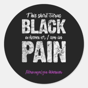 Fibromyalgie Warrior Chronische Pijn Fibro Awarene Ronde Sticker
