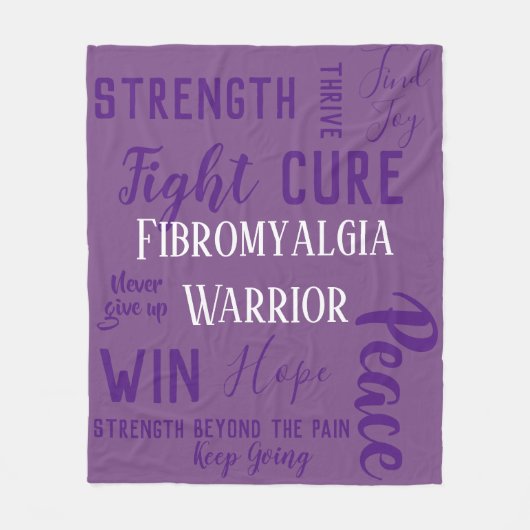 Fibromyalgie Warrior deken (Voorkant)