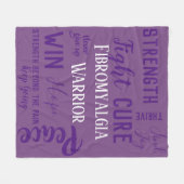 Fibromyalgie Warrior deken (Voorkant (Horizontaal))