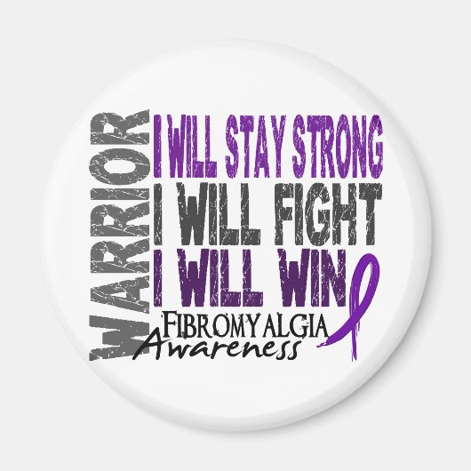 Fibromyalgie Warrior Magneet (Voorkant)