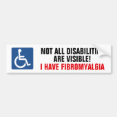 Fibromyalgiebewustzijn Bumpersticker (Voorkant)