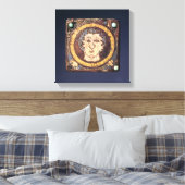 Fibula met het gezicht van een jong man canvas afdruk (Insitu (Slaapkamer))