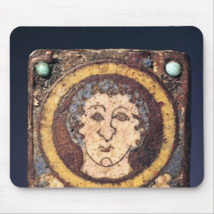 Fibula met het gezicht van een jong man muismat