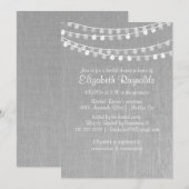 Ficelle des invitations de Fête de la mariée de (Devant / Derrière)