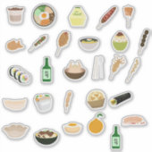 Fiche à étiquettes Cuisine coréenne (Devant)