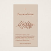 Fiche de balise Hang du logo du produit Motif feui (Devant)