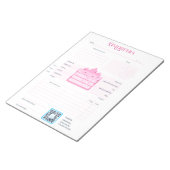 Fiche de consultation des clients - Bloc-notes ant (Incliné)