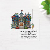 Fiche de distribution School-Teacher Voir Reverse (Bureau)