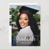 Fiche de Faire-part d'obtention d'un diplôme unive (Devant / Derrière)