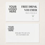 Fiche de logo de l'entreprise - Événement (Devant & derrière)