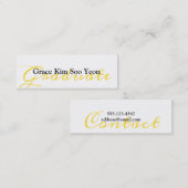 Fiche de nom du Faire-part d'obtention d'un diplôm (Devant / Derrière)