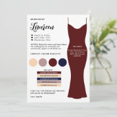 Fiche de proposition modèle de la carte d'informat (Debout devant)