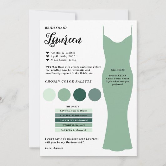 Fiche de proposition modèle de la carte d'informat (Devant)