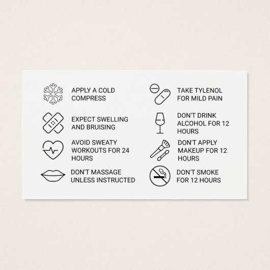 Fiche d'instruction d'injection de remplissage Bot (Dos)