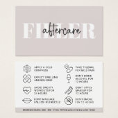 Fiche d'instruction d'injection de remplissage Bot (Devant & derrière)