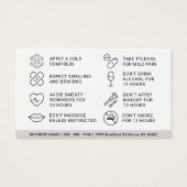 Fiche d'instruction d'injection de remplissage Bot (Dos)