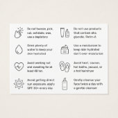 Fiche d'instruction simple sur les soins postérieu (Dos)