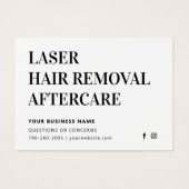 Fiche d'instructions pour l'enlèvement des cheveux (Devant)