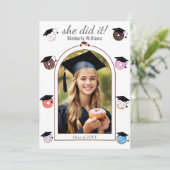 Fiche Faire-part de diplôme et de diplôme (Debout devant)