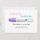 Fiche Faire-part de test de grossesse (Devant)