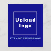 Fiche papier bleu de marque commerciale (Dos)