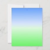 Fiche papier de l'invitation de la fête de chasse  (Dos)