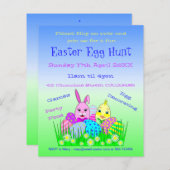 Fiche papier de l'invitation de la fête de chasse  (Devant / Derrière)