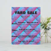 Fiche papier personnalisable de vente/événement de (Debout devant)