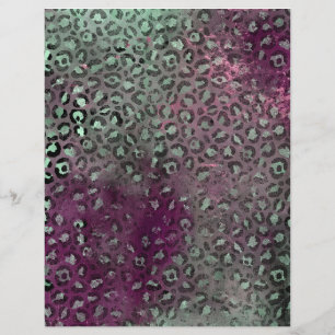 Fiche papier pour album Safari Grunge Abstrait