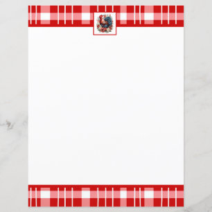 Fiche papier pour amoureux du coq du Pays mignon