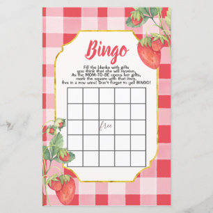 Fiche papier pour Cartes de Bingo de Baby shower d