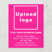 Fiche papier rose de la marque commerciale (Devant)