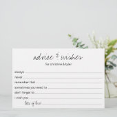 Fiche papier sur les conseils et les souhaits mode (Debout devant)