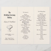 Fichier de programme de mariage à trois volets ave (Devant)