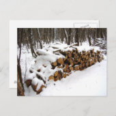 Fichier journal dans la carte postale Woods (Devant / Derrière)