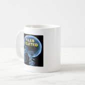 Fichiers Supprimés Crâne Mug Drôle (Devant gauche)