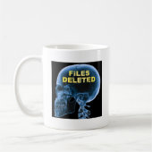 Fichiers Supprimés Crâne Mug Drôle (Gauche)