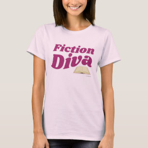 Fictie Diva Sassy Auteur ontwerpslogan T-shirt