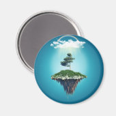 fictief drijvend eiland magneet (Voorkant / Achterkant)